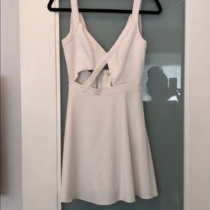 NBD white mini dress